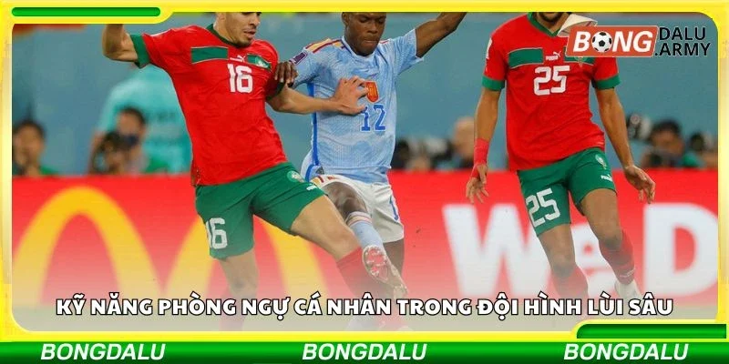 Kỹ năng phòng ngự cá nhân trong đội hình lùi sâu