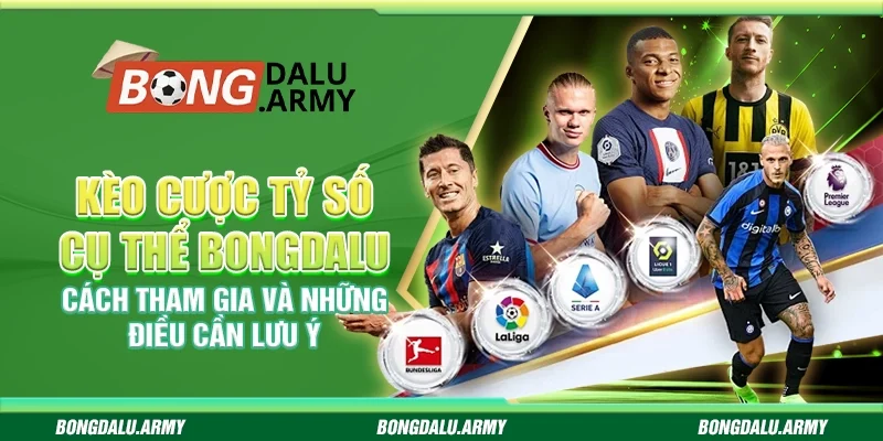 Kèo cược tỷ số cụ thể Bongdalu – Cách tham gia và những điều cần lưu ý