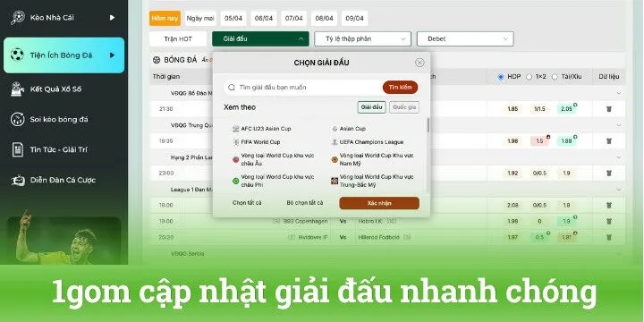 Khám phá các bộ môn thể thao được cập nhật trên 1gom